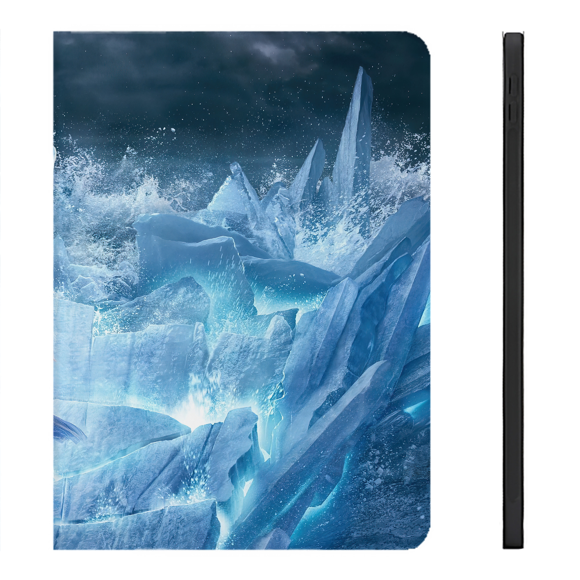 （画像用） アナと雪の女王 アンナ エルサ Frozen Anna Elsa IPadケース ペンホルダー付き ブックスタイルデザイン